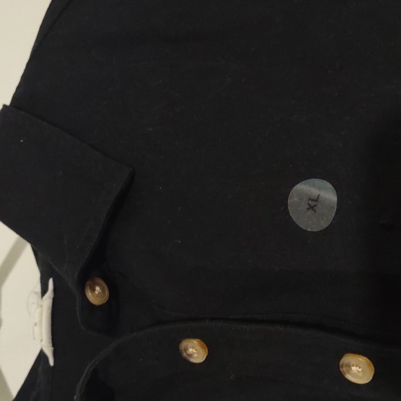 Aeropostale BLACK denim jacket relaxed t-shirt jacket XL - Picture 6 of 11